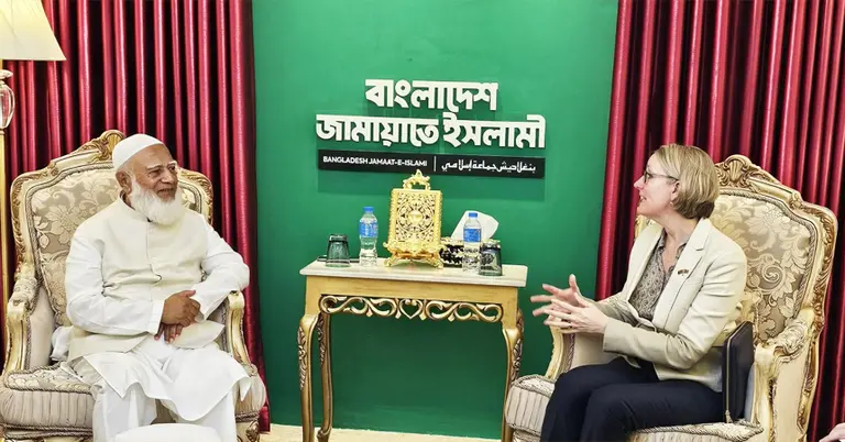 বৈঠকে জামায়াত আমির ও বৃটিশ হাইকমিশনার